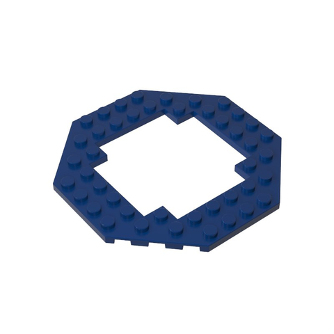 Gobricks,Plate Special 10 x 10 Octagonal Open Center,6063,29159