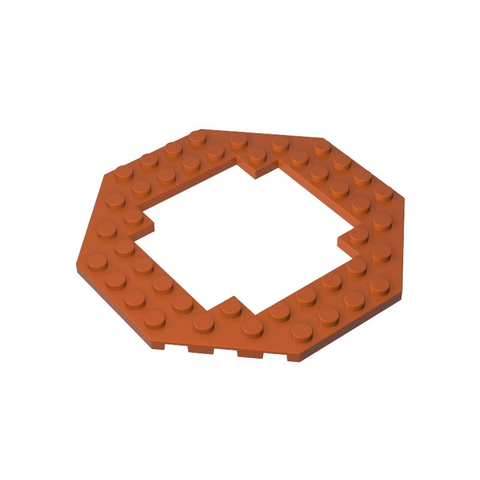 Gobricks,Plate Special 10 x 10 Octagonal Open Center,6063,29159