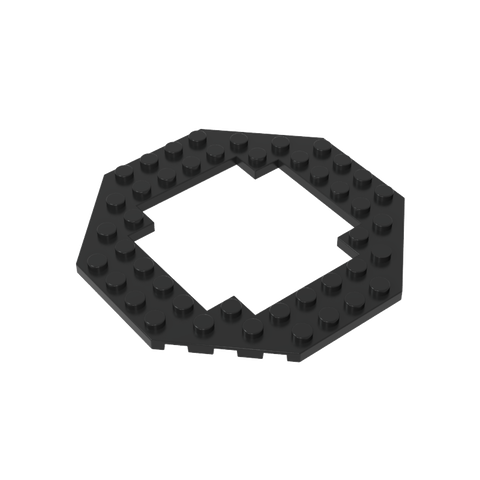 Gobricks,Plate Special 10 x 10 Octagonal Open Center,6063,29159