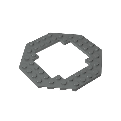 Gobricks,Plate Special 10 x 10 Octagonal Open Center,6063,29159