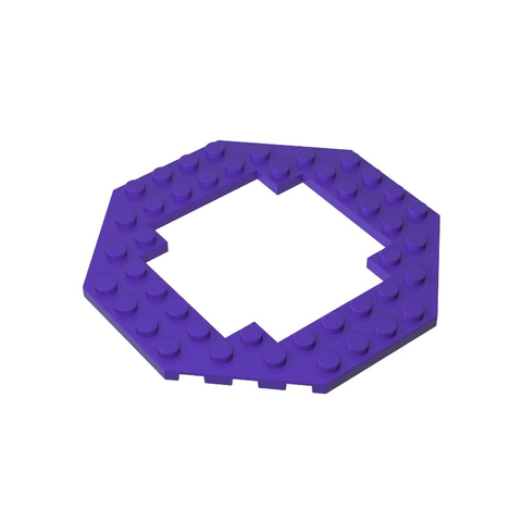 Gobricks,Plate Special 10 x 10 Octagonal Open Center,6063,29159
