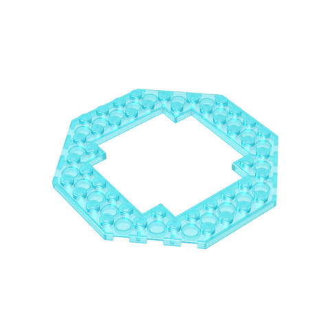 Gobricks,Plate Special 10 x 10 Octagonal Open Center,6063,29159