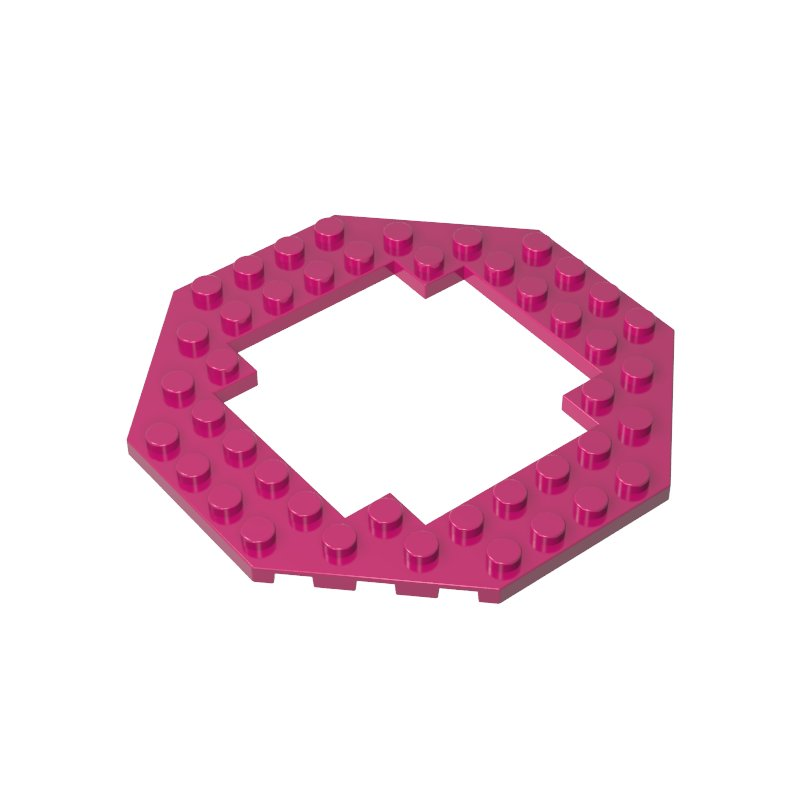 Gobricks,Plate Special 10 x 10 Octagonal Open Center,6063,29159