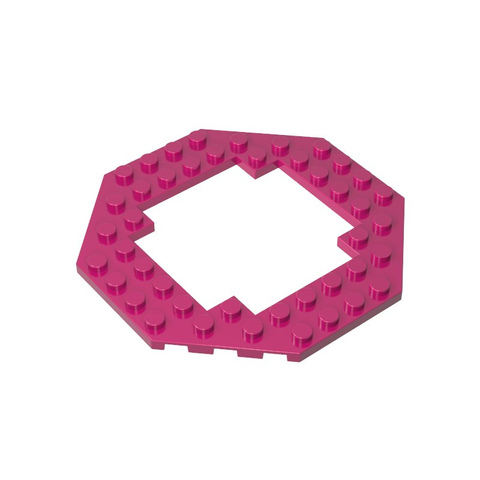 Gobricks,Plate Special 10 x 10 Octagonal Open Center,6063,29159
