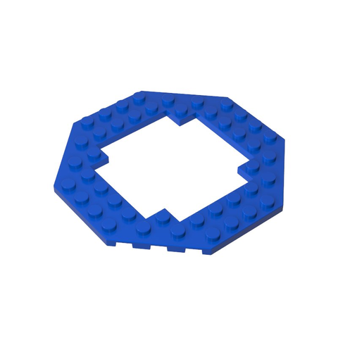 Gobricks,Plate Special 10 x 10 Octagonal Open Center,6063,29159