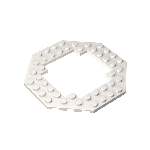 Gobricks,Plate Special 10 x 10 Octagonal Open Center,6063,29159