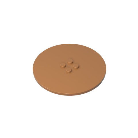 Gobricks,Plate Special Round 8 x 8 with 2 x 2 Center Studs without Groove,6177,6177a,6177b