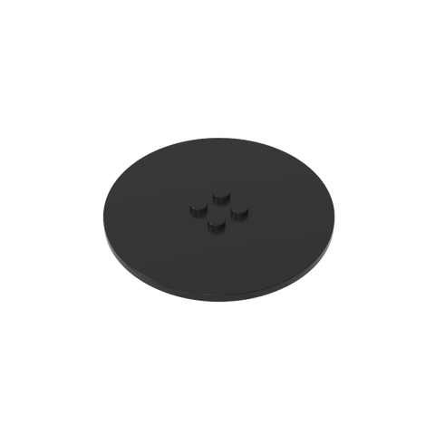 Gobricks,Plate Special Round 8 x 8 with 2 x 2 Center Studs without Groove,6177,6177a,6177b