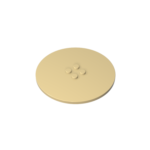 Gobricks,Plate Special Round 8 x 8 with 2 x 2 Center Studs without Groove,6177,6177a,6177b