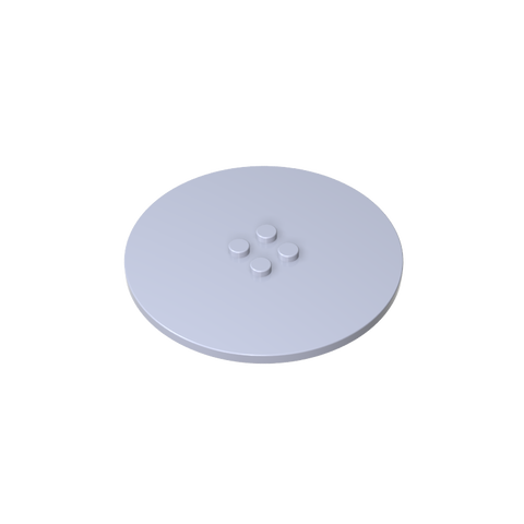 Gobricks,Plate Special Round 8 x 8 with 2 x 2 Center Studs without Groove,6177,6177a,6177b