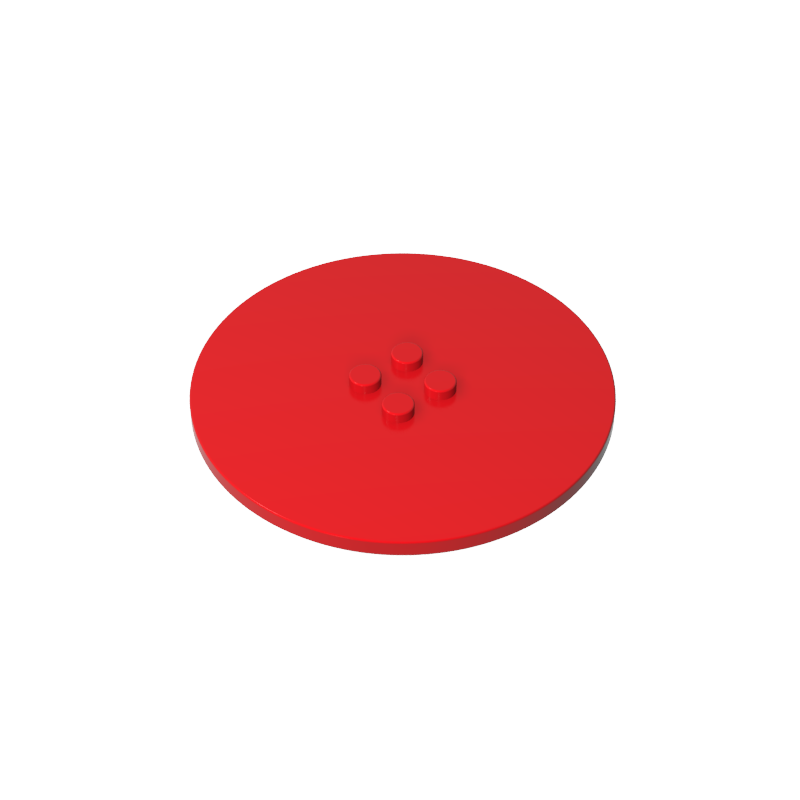 Gobricks,Plate Special Round 8 x 8 with 2 x 2 Center Studs without Groove,6177,6177a,6177b