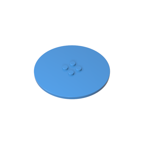 Gobricks,Plate Special Round 8 x 8 with 2 x 2 Center Studs without Groove,6177,6177a,6177b
