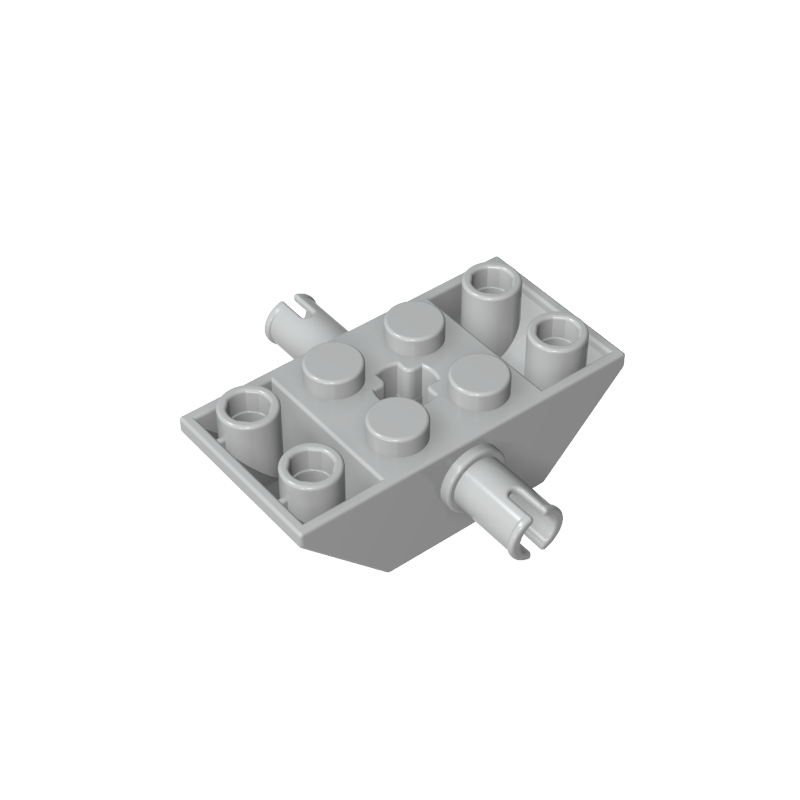 Gobricks,Slope Inverted 45° 4 x 2 Double with Pins and Axle Hole Type 2 [X Opening],30390,30390b,30390a