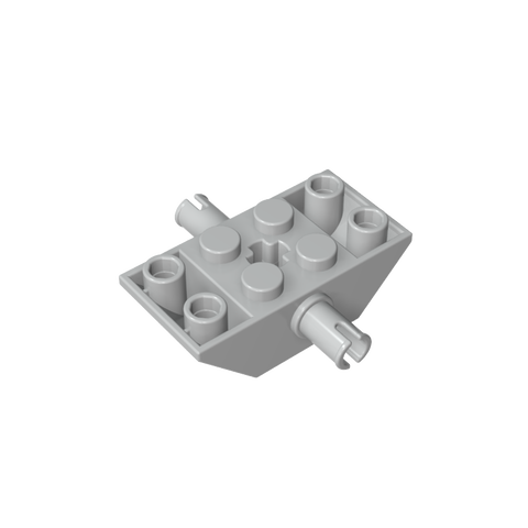 Gobricks,Slope Inverted 45° 4 x 2 Double with Pins and Axle Hole Type 2 [X Opening],30390,30390b,30390a