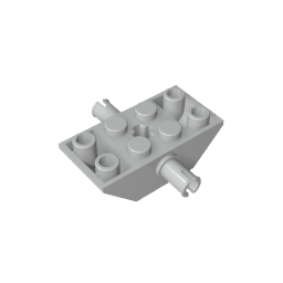 Slope Inverted 45° 4 x 2 Double with Pins and Axle Hole Type 2 [X Opening],30390