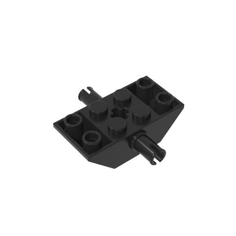 Gobricks,Slope Inverted 45° 4 x 2 Double with Pins and Axle Hole Type 2 [X Opening],30390,30390b,30390a