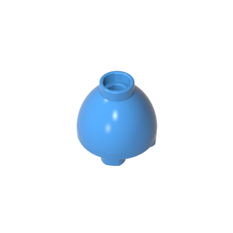 Gobricks,Brick Round 2 x 2 x 1 1/3 Inverted,24947