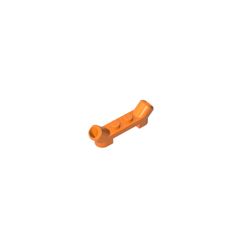Gobricks,Plate Special 1 x 4 with Angled Tubes,61072