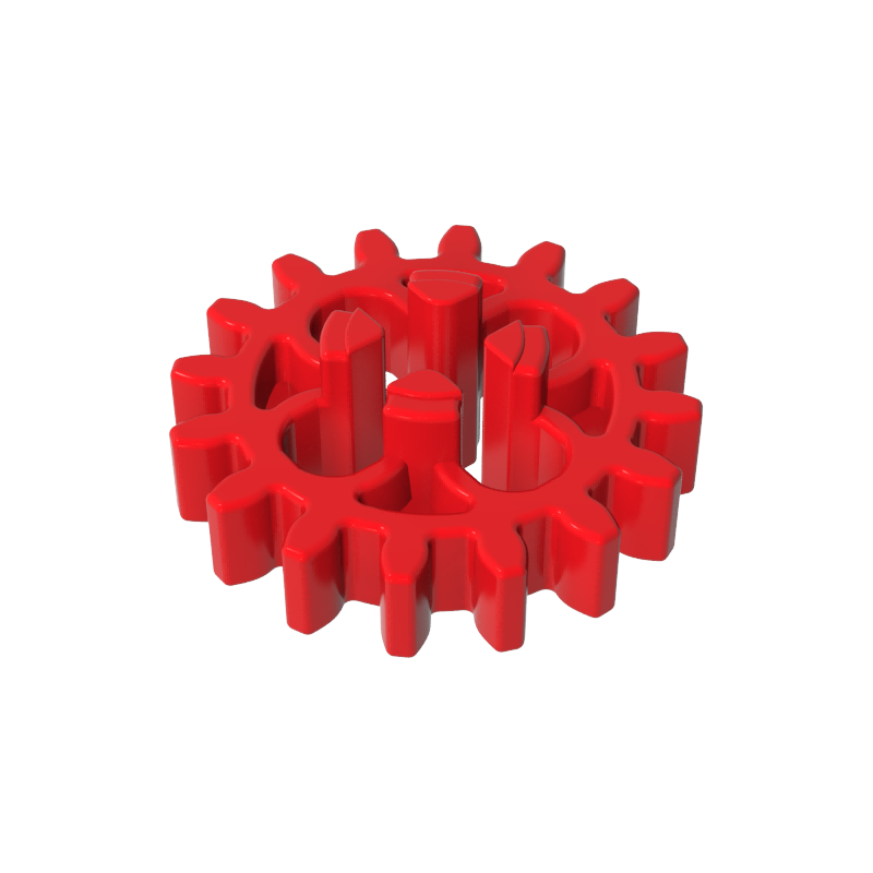 Gobricks,Technic Gear 16 Tooth with Round Holes [Old Style],4019