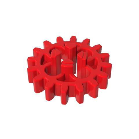 Gobricks,Technic Gear 16 Tooth with Round Holes [Old Style],4019