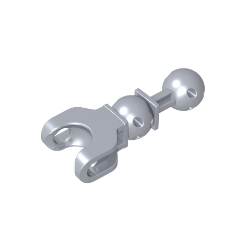 Gobricks,Large Figure Skeletal, Limb, 5L with Ball Joint on Axle and Ball Socket,90609