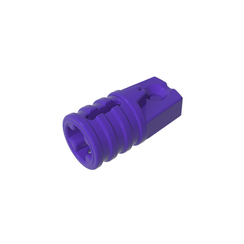 Gobricks,Hinge Cylinder 1 x 2 Locking with 1 Finger and Axle Hole On Ends