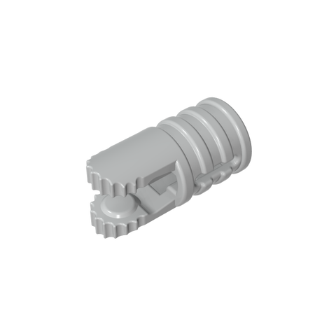 Gobricks,Hinge Cylinder 1 x 2 Locking with 2 Click Fingers and Axle Hole, 9 Teeth