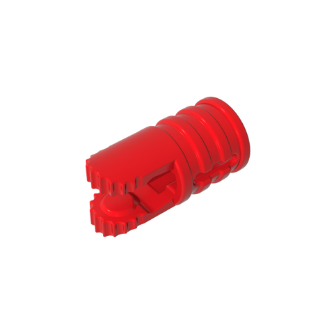 Gobricks,Hinge Cylinder 1 x 2 Locking with 2 Click Fingers and Axle Hole, 9 Teeth