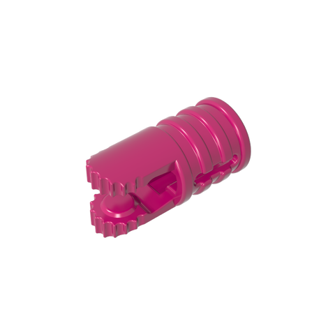 Gobricks,Hinge Cylinder 1 x 2 Locking with 2 Click Fingers and Axle Hole, 9 Teeth
