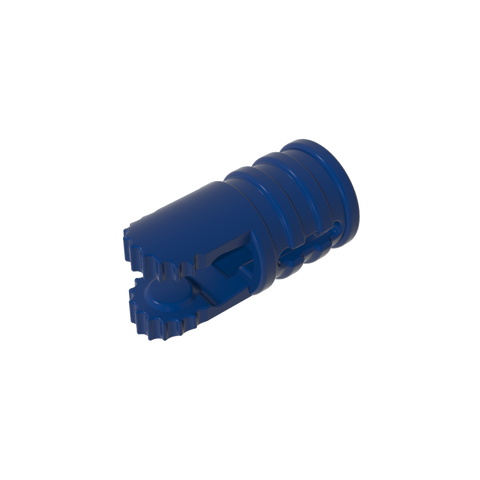 Gobricks,Hinge Cylinder 1 x 2 Locking with 2 Click Fingers and Axle Hole, 9 Teeth