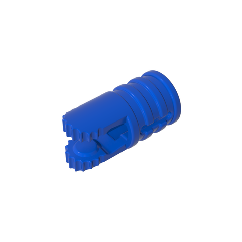 Gobricks,Hinge Cylinder 1 x 2 Locking with 2 Click Fingers and Axle Hole, 9 Teeth