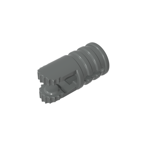 Gobricks,Hinge Cylinder 1 x 2 Locking with 2 Click Fingers and Axle Hole, 9 Teeth