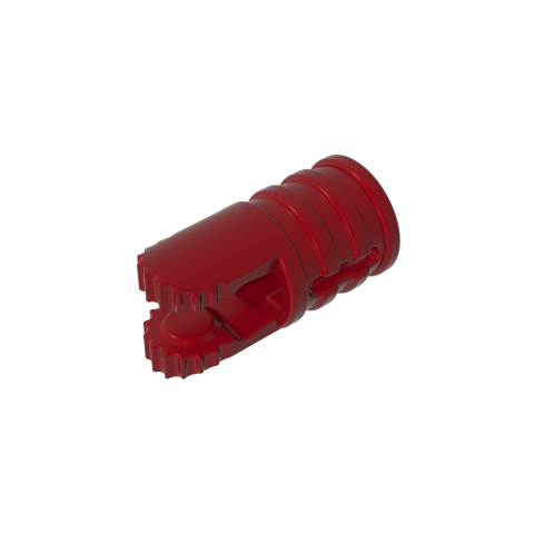 Gobricks,Hinge Cylinder 1 x 2 Locking with 2 Click Fingers and Axle Hole, 9 Teeth