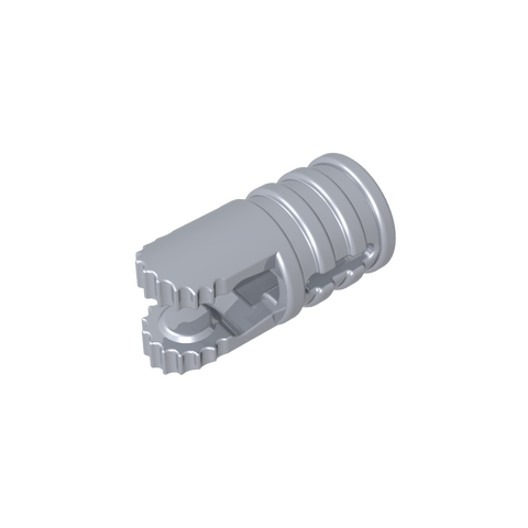 Gobricks,Hinge Cylinder 1 x 2 Locking with 2 Click Fingers and Axle Hole, 9 Teeth