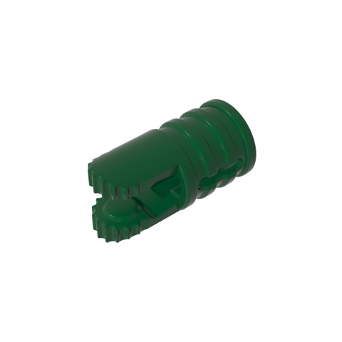 Gobricks,Hinge Cylinder 1 x 2 Locking with 2 Click Fingers and Axle Hole, 9 Teeth
