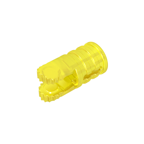 Gobricks,Hinge Cylinder 1 x 2 Locking with 2 Click Fingers and Axle Hole, 9 Teeth