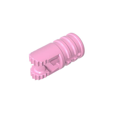 Gobricks,Hinge Cylinder 1 x 2 Locking with 2 Click Fingers and Axle Hole, 9 Teeth