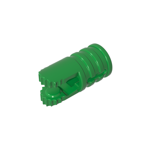 Gobricks,Hinge Cylinder 1 x 2 Locking with 2 Click Fingers and Axle Hole, 9 Teeth