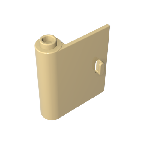 Gobricks,Door 1 x 3 x 3 Left - Open Between Top and Bottom Hinge,60658,3193,3191
