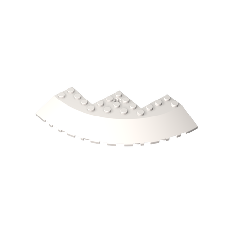 Gobricks,Brick Round Corner 10 x 10 with Slope 33° Edge, Axle Hole, Facet Cutout,58846