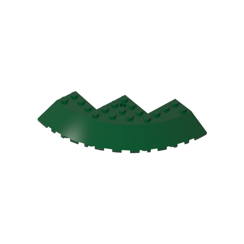 Gobricks,Brick Round Corner 10 x 10 with Slope 33° Edge, Axle Hole, Facet Cutout,58846