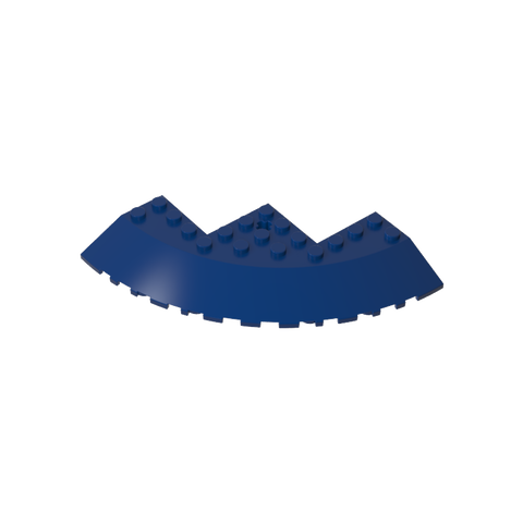 Gobricks,Brick Round Corner 10 x 10 with Slope 33° Edge, Axle Hole, Facet Cutout,58846