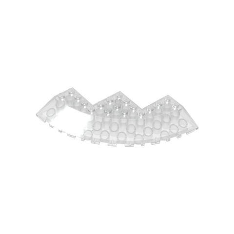 Gobricks,Brick Round Corner 10 x 10 with Slope 33° Edge, Axle Hole, Facet Cutout,58846