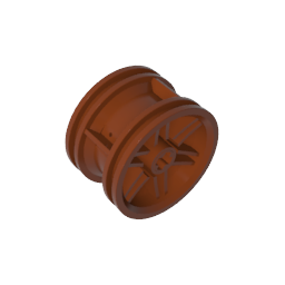 Gobricks,Wheel 30.4 x 20 without Pinholes, with Reinforced Rim,56145,54087