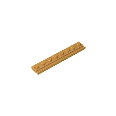 Gobricks,Plate Special 1 x 8 with Door Rail,4510