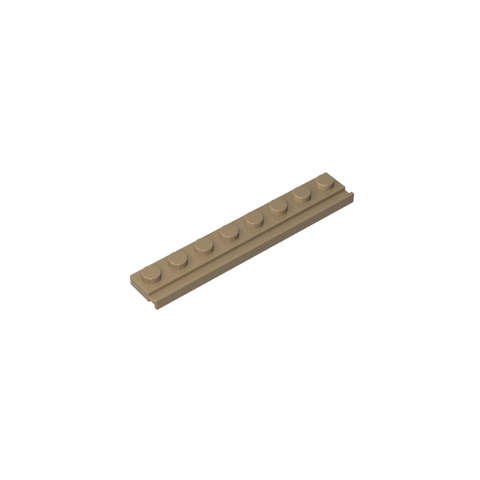 Gobricks,Plate Special 1 x 8 with Door Rail,4510