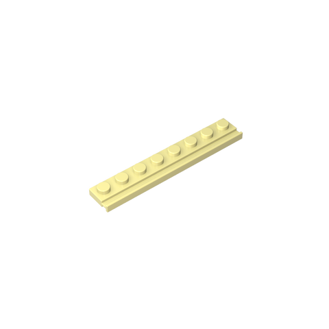 Gobricks,Plate Special 1 x 8 with Door Rail,4510