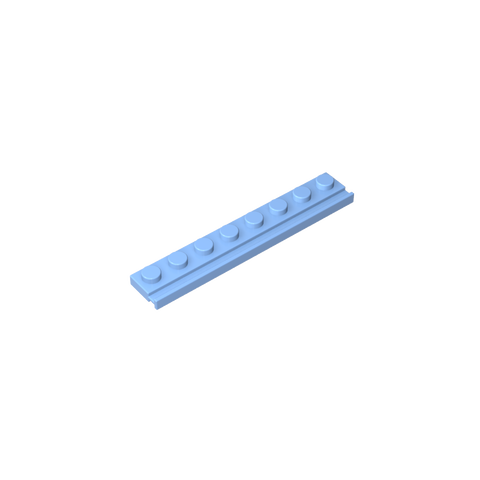 Gobricks,Plate Special 1 x 8 with Door Rail,4510