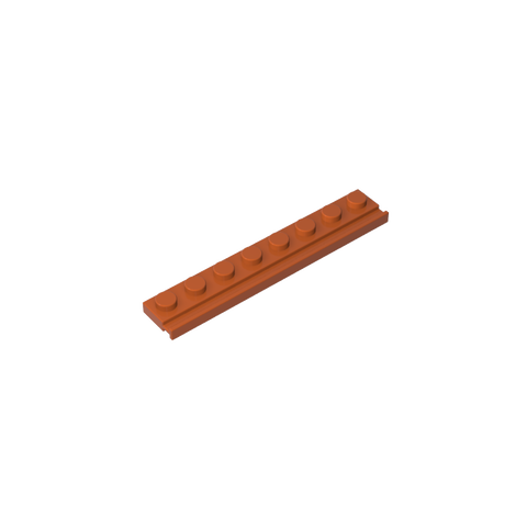 Gobricks,Plate Special 1 x 8 with Door Rail,4510