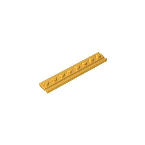 Gobricks,Plate Special 1 x 8 with Door Rail,4510